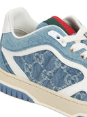 Sneakers GUCCI, Re-web, Monogram Denim Sneakers, Blue