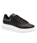 Sneakers ALEXANDER MCQUEEN, Black slip-on style perforated detailing round toe branded