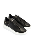 Sneakers ALEXANDER MCQUEEN, Black slip-on style perforated detailing round toe branded