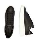 Sneakers ALEXANDER MCQUEEN, Black slip-on style perforated detailing round toe branded