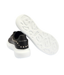 Sneakers ALEXANDER MCQUEEN, Black slip-on style perforated detailing round toe branded