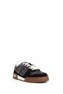 Sneakers FENDI, Match, Monogram Print, Brown