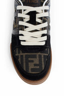 Sneakers FENDI, Match, Monogram Print, Brown
