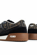 Sneakers FENDI, Match, Monogram Print, Brown