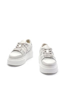 Sneakers Fendi, Match Leather Low-Top Sneakers, Full White