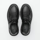 Loafers GIANFRANCO BUTTERI, Crocodile Embossed, Double Buckle, Black