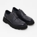 Loafers GIANFRANCO BUTTERI, Brogue Details, Dark Blue