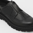 Loafers GIANFRANCO BUTTERI, Brogue Details, Black