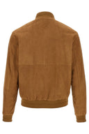 GEACA PAL ZILERI, Goat Suede Bomber, Light Brown