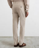 Pantaloni PAL ZILIERI, light brown mouline microstructure