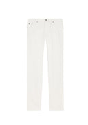 Jeans PAL ZILIERI, garment dyed cotton and elastane, Alb