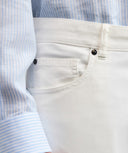 Jeans PAL ZILIERI, garment dyed cotton and elastane, Alb