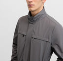 Jacheta PAL ZILERI, grey lightweight water repellent polyester