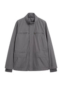 Jacheta PAL ZILERI, grey lightweight water repellent polyester