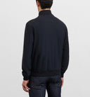 Jacheta PAL ZILERI, navy blue water repellent lightweight polyester bomber jacket