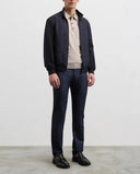 Jacheta PAL ZILERI, navy blue water repellent lightweight polyester bomber jacket