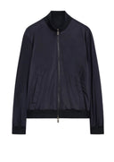 Jacheta PAL ZILERI, navy blue water repellent lightweight polyester bomber jacket