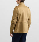 Jacheta PAL ZILERI, mustard colored cotton and polyester gabardine