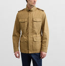 Jacheta PAL ZILERI, mustard colored cotton and polyester gabardine