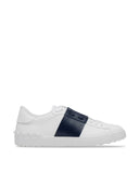 Sneakers VALENTINO, calfskin open sneakers, Alb
