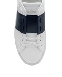 Sneakers VALENTINO, calfskin open sneakers, Alb