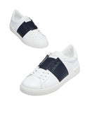 Sneakers VALENTINO, calfskin open sneakers, Alb