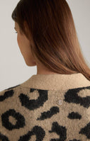 Pulover JOOP, Animal Print Leopard, Brown