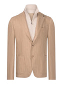 Jacheta GRAN SASSO, Pinstripe jacket with removable knit bib