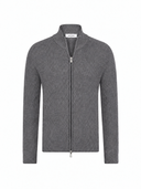 Bluza GRAN SASSO, Cashmere, Fermoar atasat, Gri