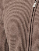 Bluza GRAN SASSO, Cashmere, Fermoar atasat, Maro