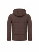 Jacheta GRAN SASSO din lana cu gluga, Brown