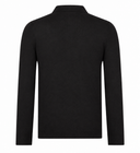 Bluza GRAN SASSO, silk and wool polo, Negru