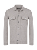 Jacheta GRAN SASSO, Overshirt din casmir, Gri