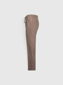 Pantaloni GRAN SASSO, Flanel cu pliuri, Maro