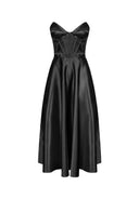Rochie ELISABETTA FRANCHI, gazar fabric, Negru