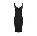 Rochie ELISABETTA FRANCHI, Technical fabric dress, Negru