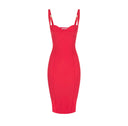 Rochie ELISABETTA FRANCHI, Technical fabric dress, Rosu