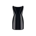 Rochie ELISABETTA FRANCHI, velvet and tulle fabrics, Negru