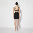Rochie ELISABETTA FRANCHI, lightweight crêpe jersey fabric, Negru