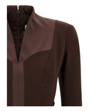 Rochie ELISABETTA FRANCHI, Logo Dress With Elastic Bands