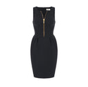 Rochie ELISABETTA FRANCHI, technical fabric with zip, Negru