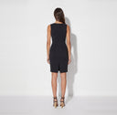 Rochie ELISABETTA FRANCHI, technical fabric with zip, Negru