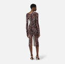 Rochie ELISABETTA FRANCHI, tulle fabric with alligator print