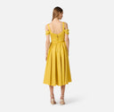 Rochie ELISABETTA FRANCHI, Stretch cotton dress with jewel chain