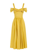 Rochie ELISABETTA FRANCHI, Stretch cotton dress with jewel chain