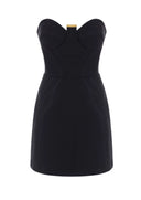 Rochie ELISABETTA FRANCHI, Mini bustier dress in double layer crêpe fabric