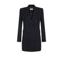 Rochie Elisabetta Franchi, Flowing gabardine dress, Negru