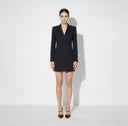 Rochie Elisabetta Franchi, Flowing gabardine dress, Negru