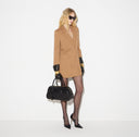 Rochie ELISABETTA FRANCHI,  Flowing gabardine dress, Bej