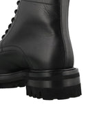 Ghete Dsquared2, Piele, Logo insert, Negru
